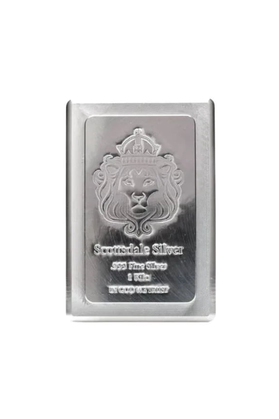 1 kilo Silver Bar - Scottsdale Mint Stacker