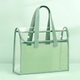 thumbnail image 1 of 1 large capacity portable transparent waterproof handheld folder, expandable file storage bag, PVC self-adhesive file bag for of, 1 of 9