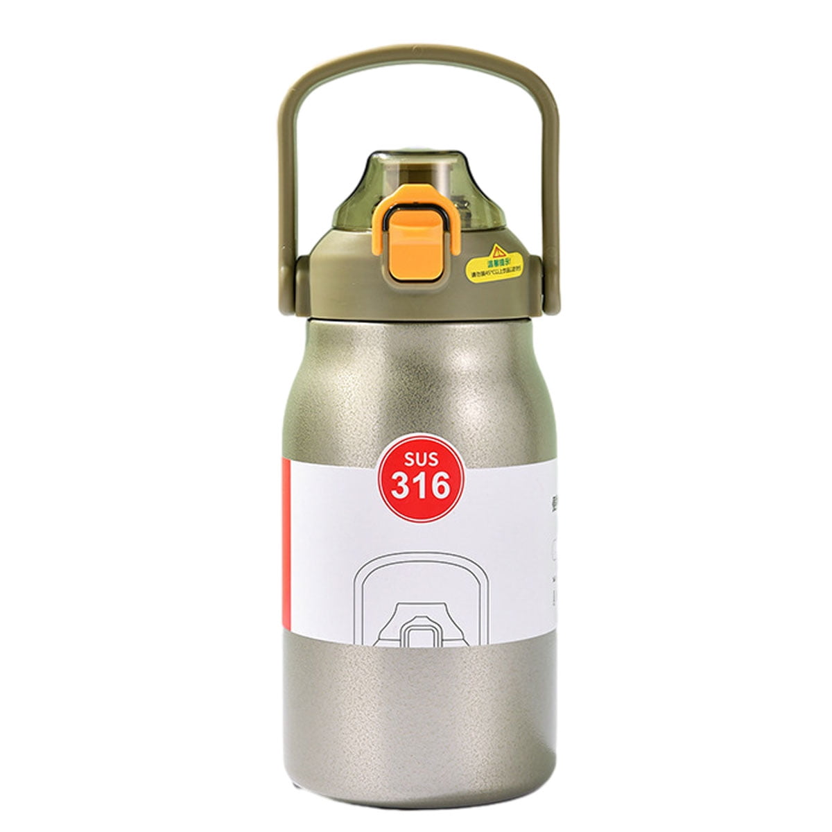 1 large capacity thermos cup sports water cup travel pot handy cup