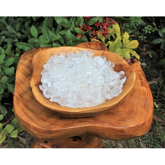 1 lb Bulk Lot Clear Quartz Tumbled Stone (Crystal Healing Reiki Chakra) 16 oz