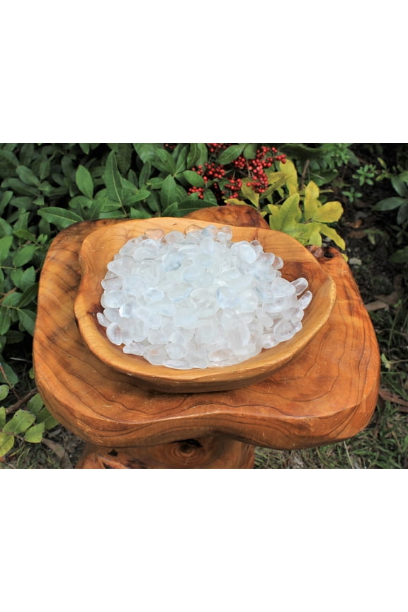 1 lb Bulk Lot Clear Quartz Tumbled Stone (Crystal Healing Reiki Chakra) 16 oz