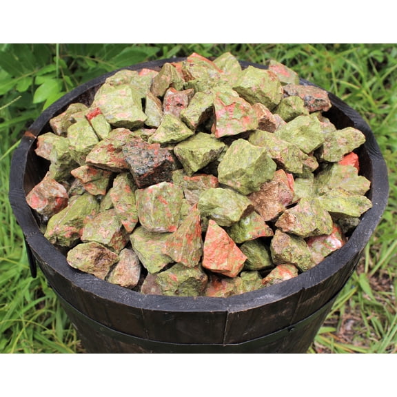 1 lb Bulk Lot Natural Rough UNAKITE (Raw Gemstone Crystal Rock Tumbling 16 oz)