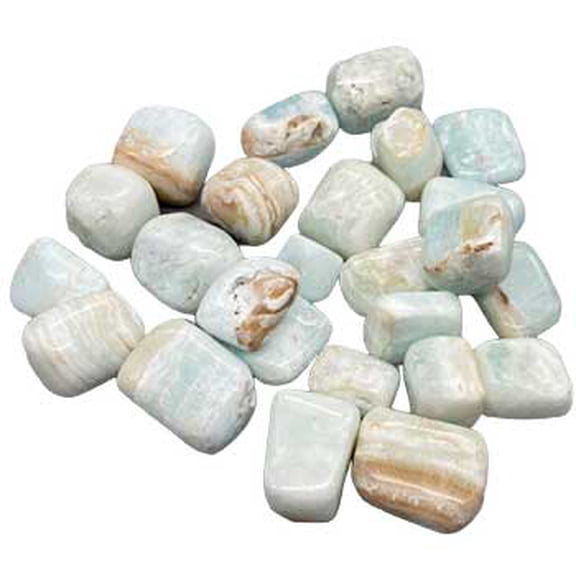 1 lb Calcite, Caribbean tumbled stones