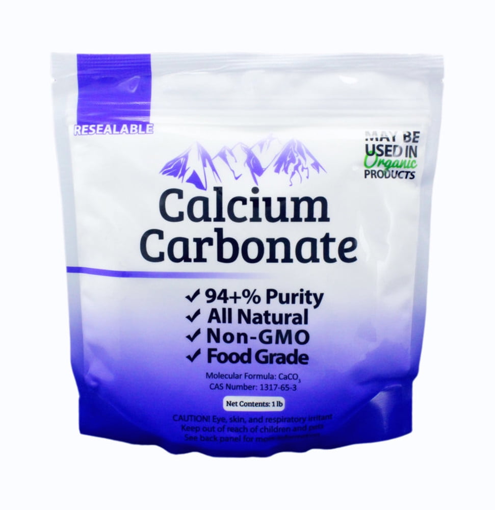 1 lb Food Grade 97+% Calcium Carbonate from Ground Limestone