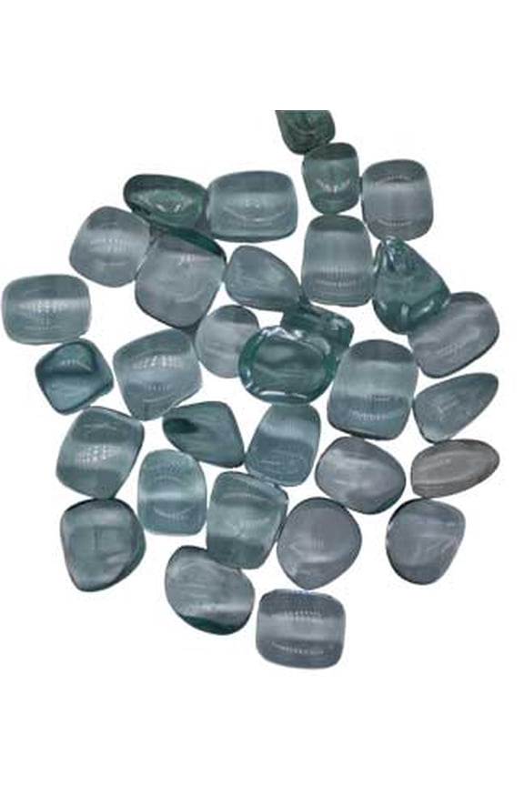 1 lb Obsidian, Blue tumbled stones synthetic