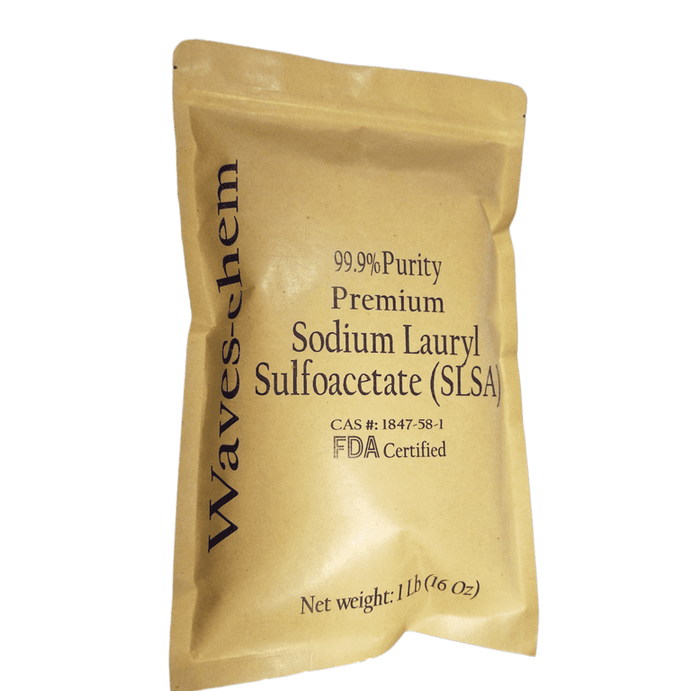 1 lb Sodium Lauryl Sulfoacetate (16 oz) SLSA foaming powder. 