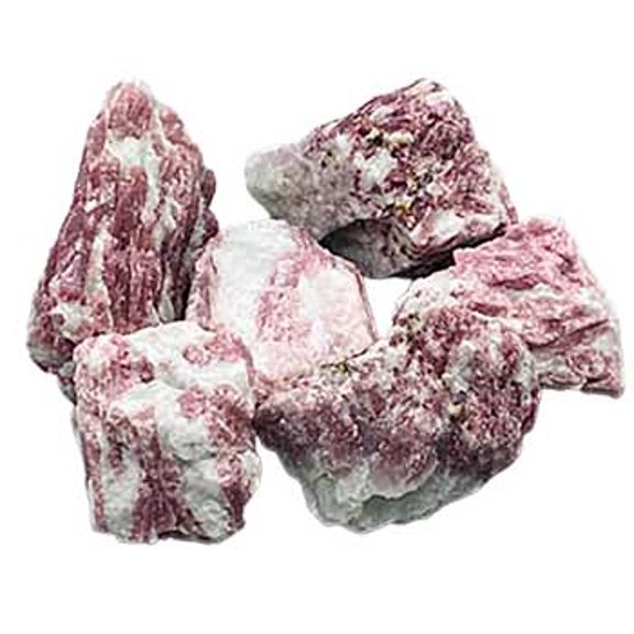 1 lb Tourmaline, Pink with Quartz untumbled stones