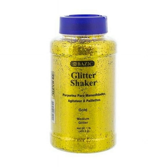 1 lbs Gold Glitter, Case of 12