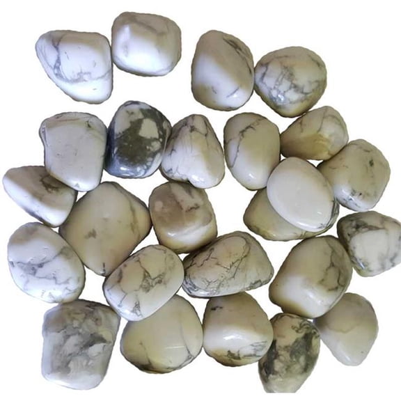 1 lbs Howlite White Tumbled White