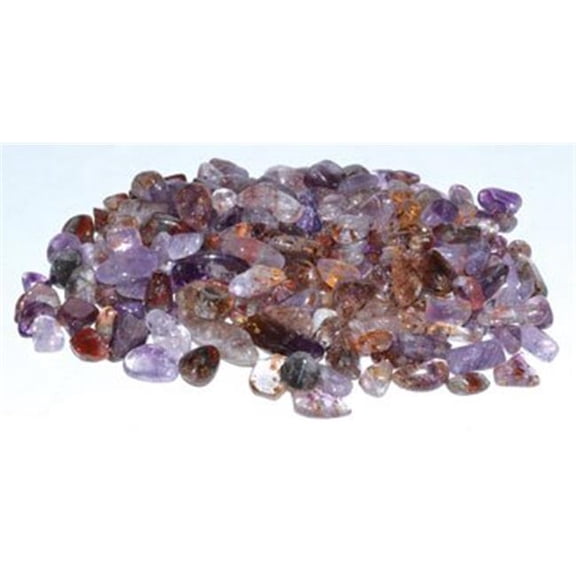 1 lbs Super 7 Tumbled Chips - 5-7 mm