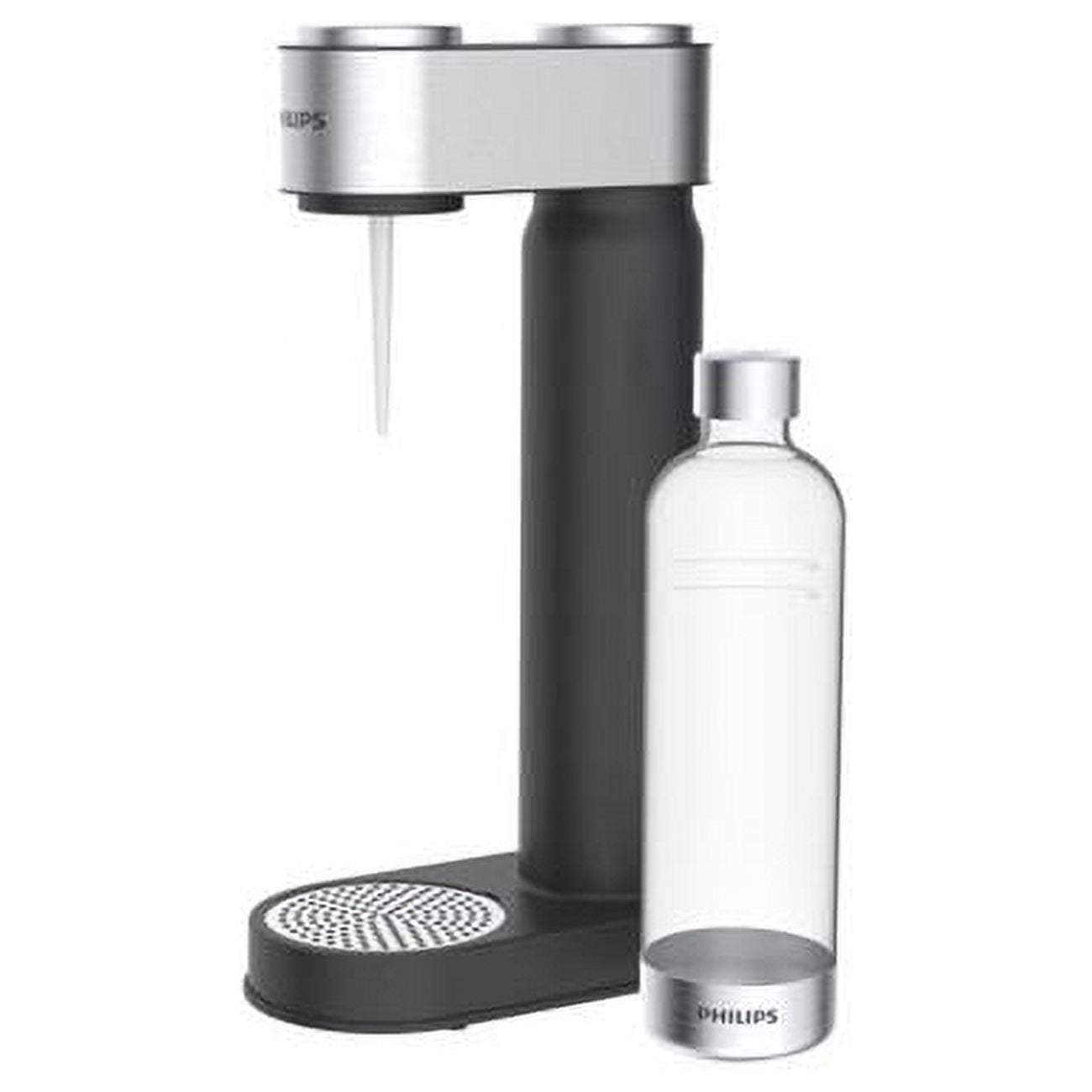 Philips GoZero - Botella para máquina para hacer agua con gas, 2 uds,  capacidad de 1 l, plástico/gris ADD911GR/10