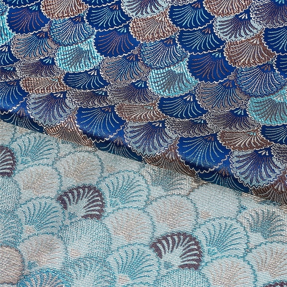 1 m Ethnic Style Embroidery Nylon Ribbons Garment Fabric Single Face Sector Pattern Mixed Color 770x0.5mmDIY