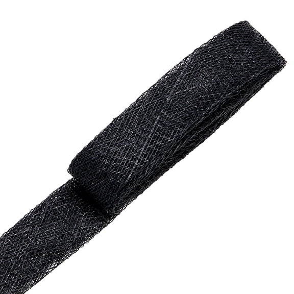 1 m Linen Ribbon Clothes Accessories Black 18mm