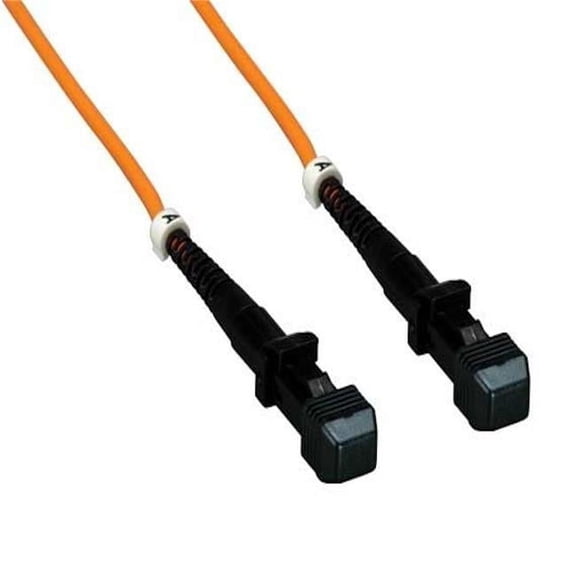 1 m MTRJ&MTRJ Duplex 62.5-125 Multimode OM1 Fiber Optic Cable - Orange