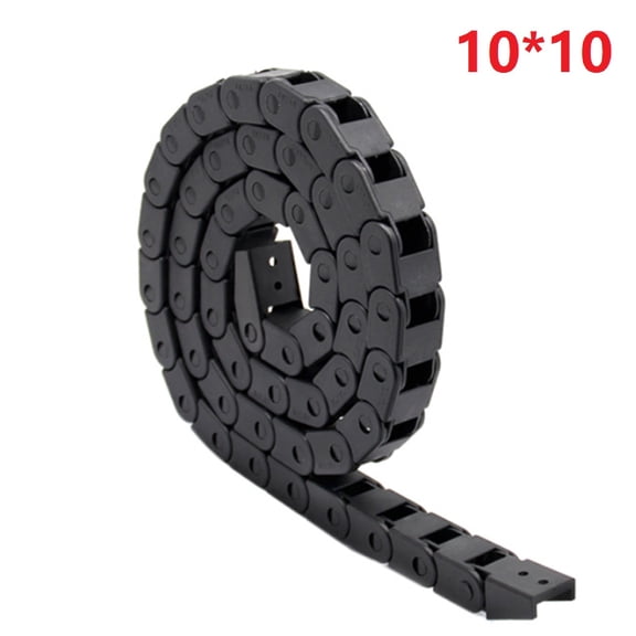 1 meter Nylon Drag Chain For 3D Printer, Adjustable Cable Tow for Energy Chain 7X7 10X10 10X15mm, Quiet Running Wire Protector For CNC Milling And Assembly Tables(1010)