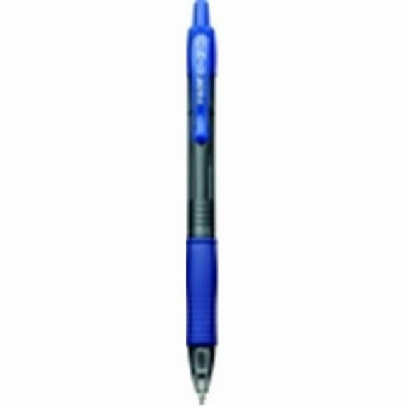 1 mm. Bold Tip G-2 Retractable Gel Ink Rollerball Pen - Blue, Pack 12