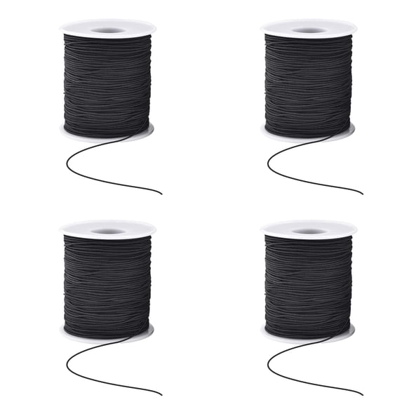1 mm Elastic String Cord Elastic Cord for Jewelry, Stretchy Bracelet String Beading Thread for Jewelry Making, Necklaces, Beading and Sewing 4roll