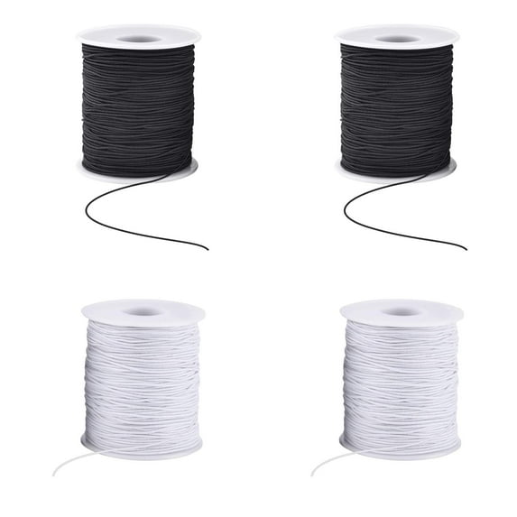 1 mm Elastic String Cord Elastic Cord for Jewelry, Stretchy Bracelet String Beading Thread for Jewelry Making, Necklaces, Beading and Sewing 1/2/3/4/5/6/7/8/9/10roll