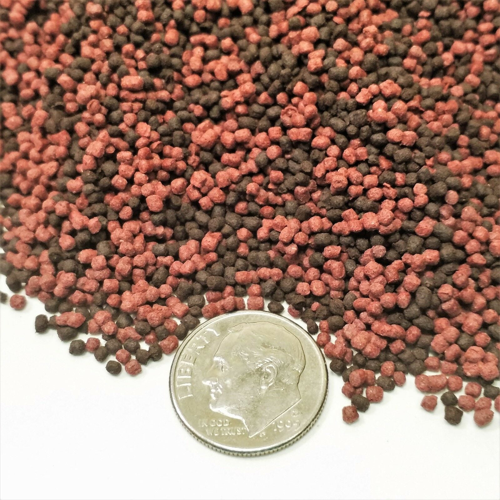 1 mm Floating/Sinking Mix California Blackworm-Intense Red Coloring Cichlid Pellets…1-lb