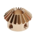 thumbnail image 1 of 1 module bevel gear 20 mm gear diameter 13 mm height, copper / steel 8mm Hole M4x2 Copper, 1 of 7