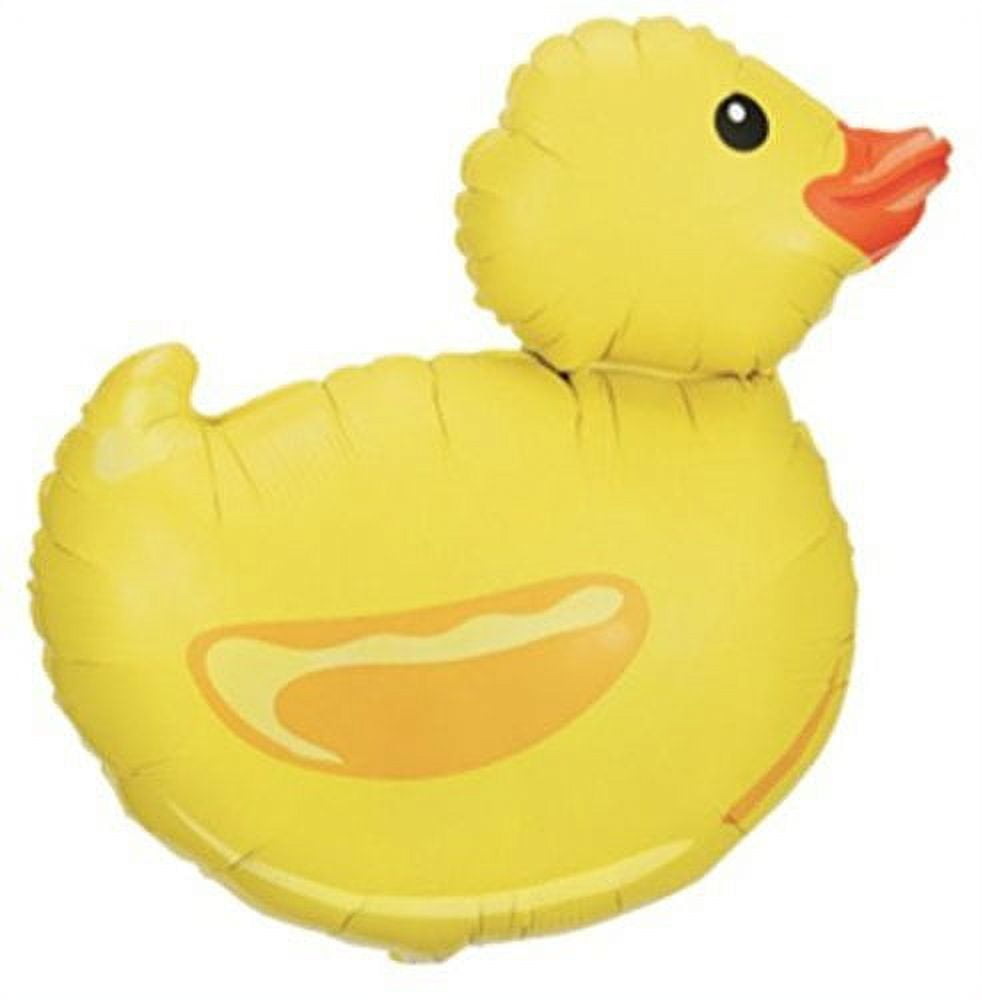 1 new DUCK BALLOON foil RUBBER DUCKY shape BABY shower - Walmart ...