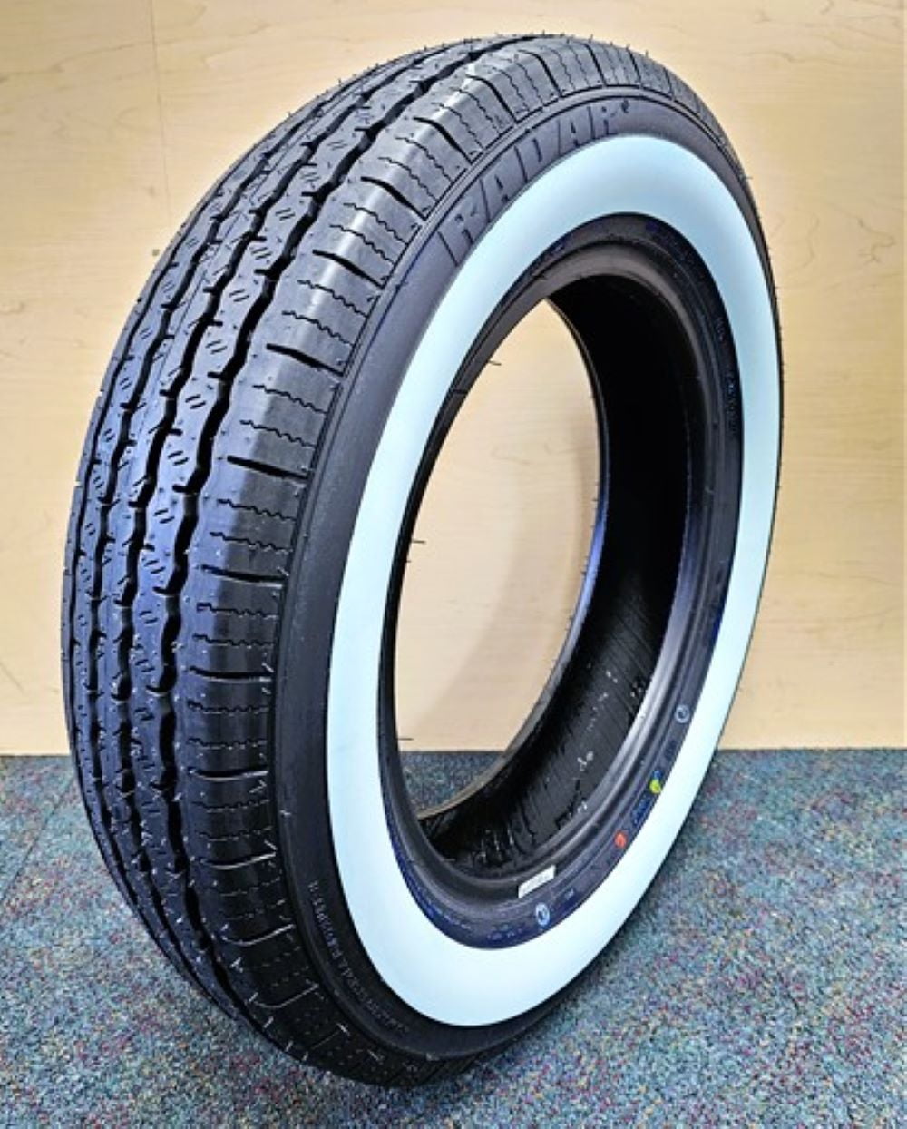 1 new Tire 165R15 Radar Dimax Classic 86H 40MM 1.57″ Original White Side Wall Sansujyuku sansujyuku.com
