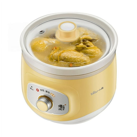 1 of 4 BEAR Ceramic Electric Stew Pot, Water-Proof Stew pot, Bird's Nest Stew Pot, Baby Food Pot 2.0L DDG-D20Q3