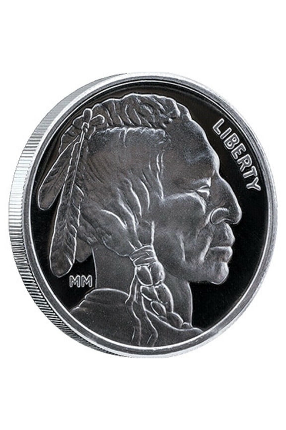 1 oz .999 Fine Silver Buffalo Round - Mason Mint (MM)