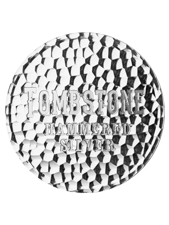 1 oz .999 Silver Round - Tombstone Hammered Silver Bullion Round