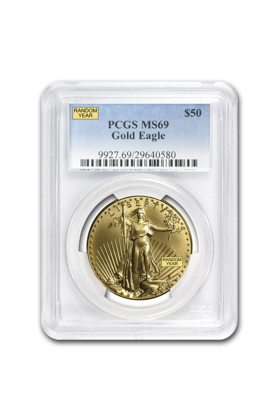 1 oz American Gold Eagle MS-69 PCGS (Random Year)