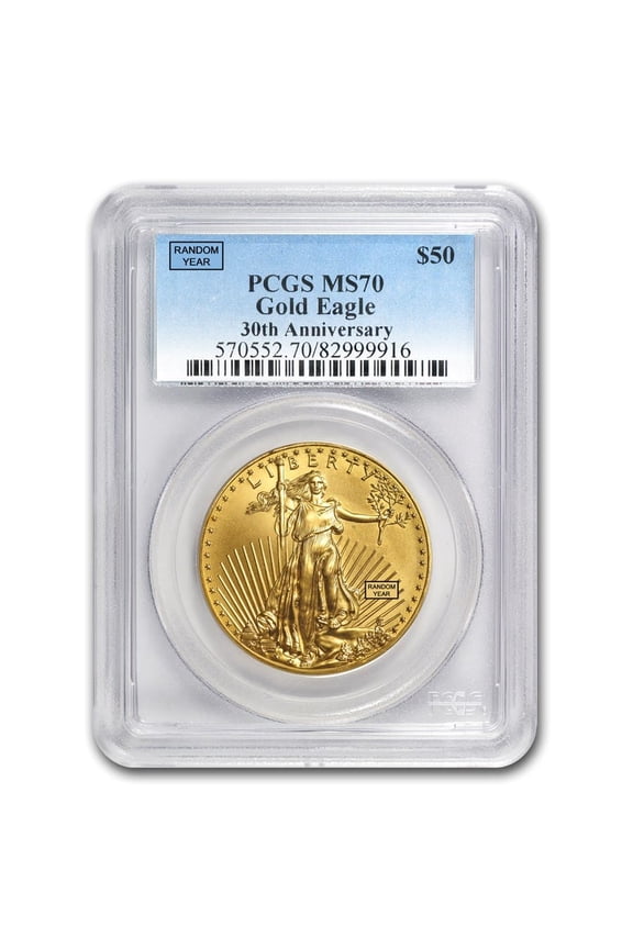 1 oz American Gold Eagle MS-70 PCGS (Random Year)
