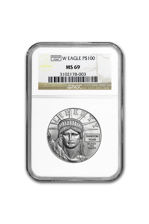 1 oz American Platinum Eagle MS-69 NGC (Random Year)