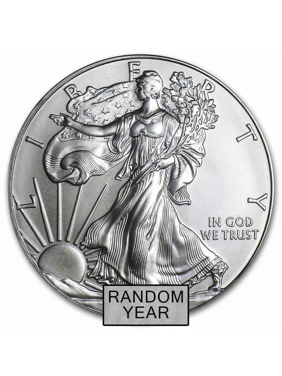 1 oz American Silver Eagle BU (Random Year) Lot of 100