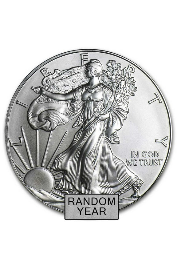 1 oz American Silver Eagle BU (Random Year) Lot of 100