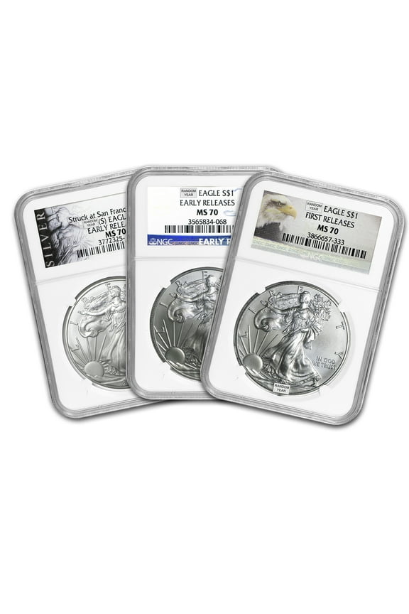 1 oz American Silver Eagle MS-70 NGC (Random Year)