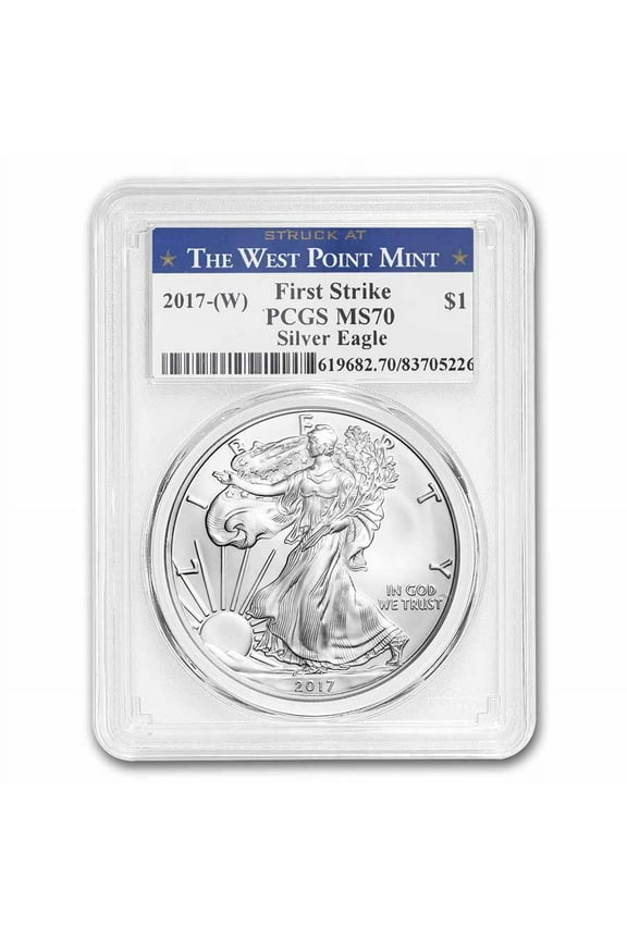 1 oz American Silver Eagle MS-70 PCGS (Random Year, FirstStrike)