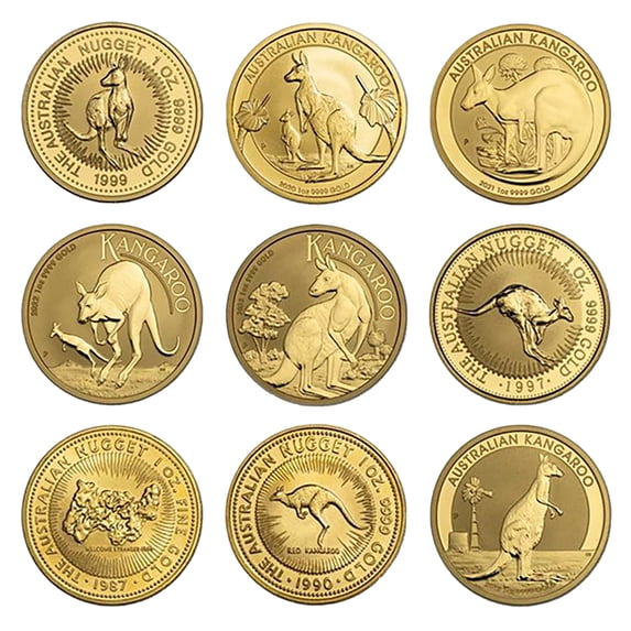 1 oz Australian Gold Kangaroo Coin BU - Random Year - Walmart