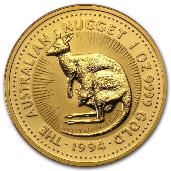 1 oz Australian Gold Nugget Coin .9999 Fine Gold | Perth Mint | Brilliant Uncirculated | Random Year