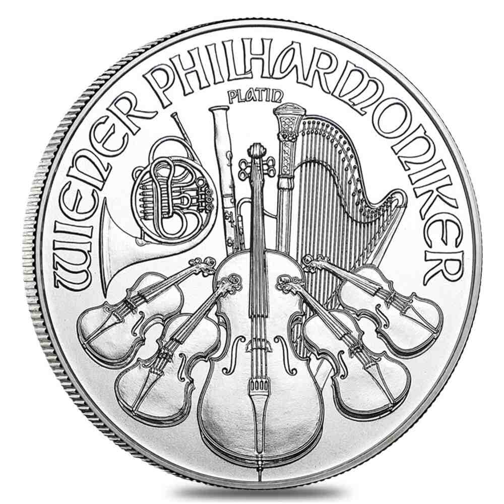AUSTRIAN MINT 1 oz Austrian Platinum Philharmonic Coin BU (Random Year)
