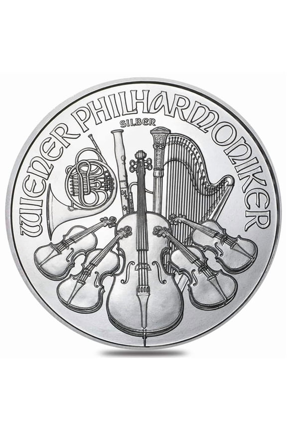 1 oz Austrian Silver Philharmonic Coin BU (Random Year)
