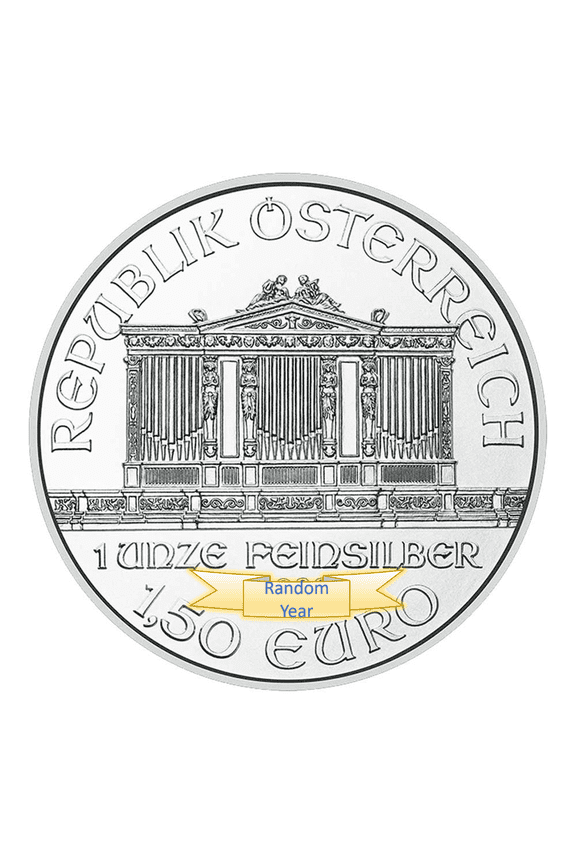 1 oz Austrian Silver Philharmonic Coin (Random Year)