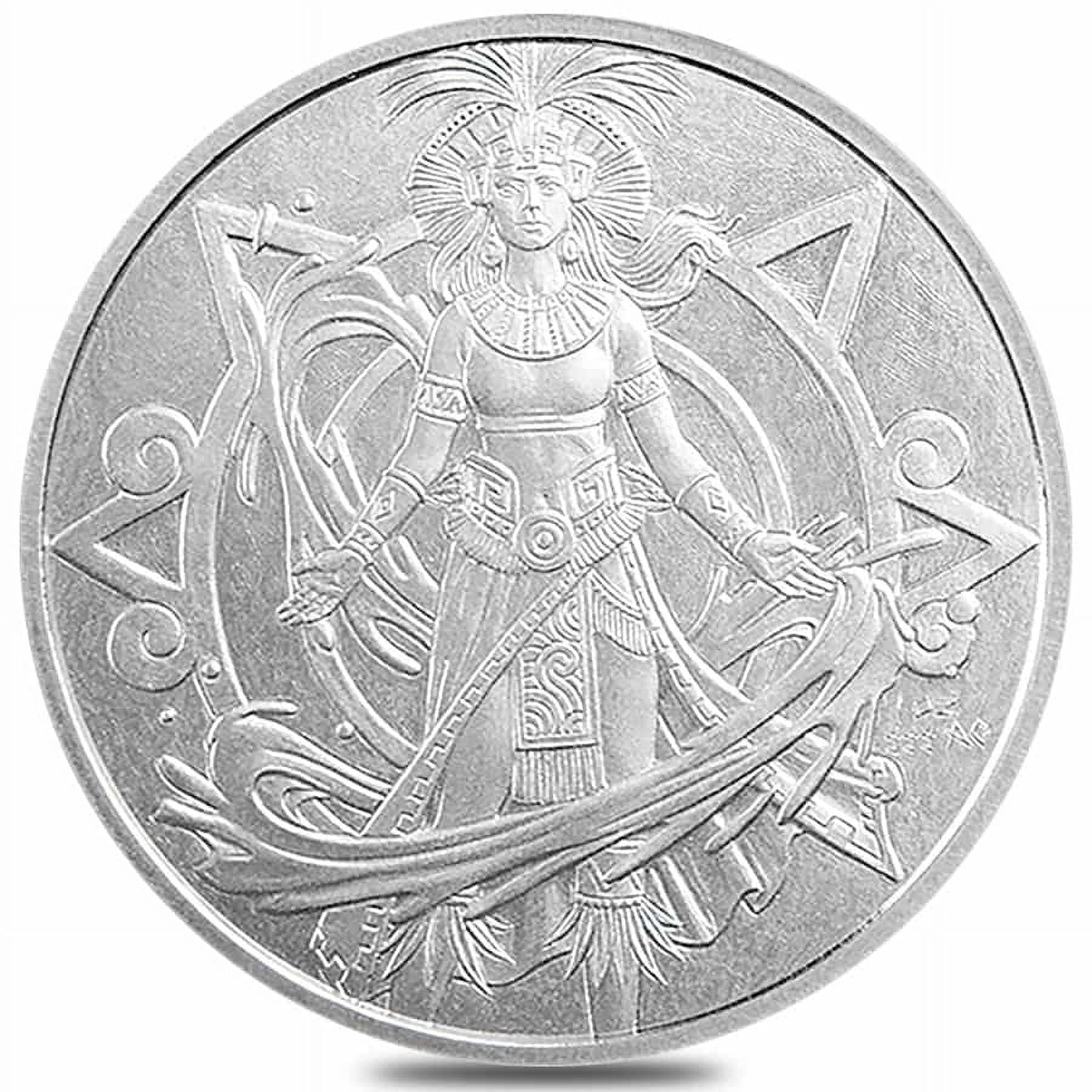 PRIVATE MINT 1 oz Aztec Water Deity Silver Round .999 Fine