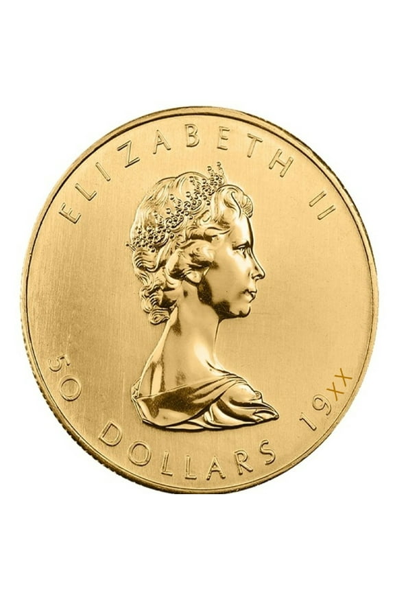 1 oz Canadian Maple Leaf Gold Coin .999 Fine Random Year