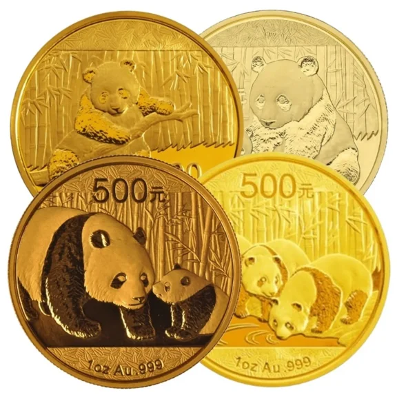 1 oz Chinese Gold Panda Coin BU - Random Year