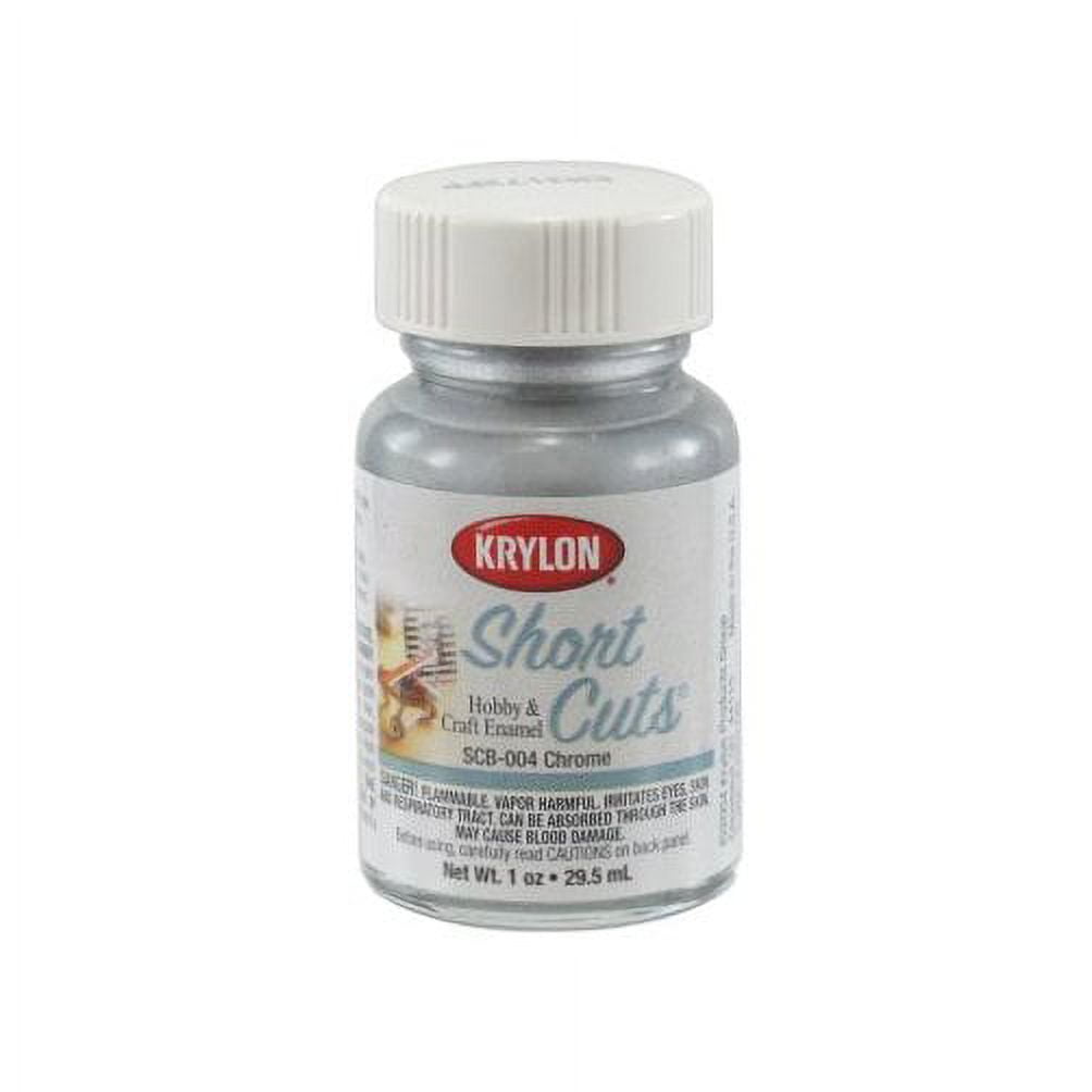 Krylon Short Cuts Chrome High Gloss 1 Fl. Oz. Hobby Paint SCB004