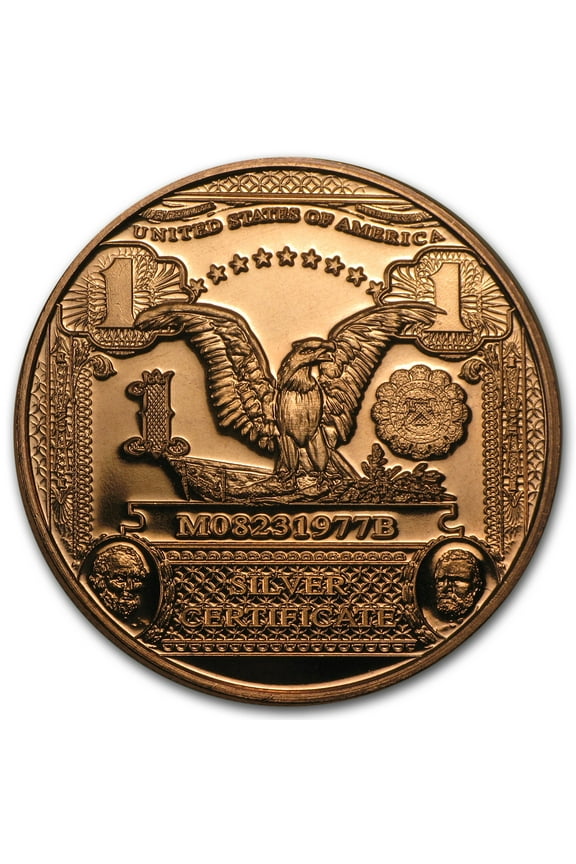 1 oz Copper Round - $1.00 Eagle Banknote Replica