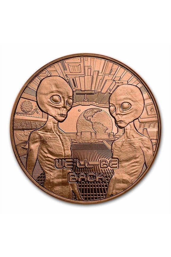 1 oz Copper Round - Aliens "We'll be Back"