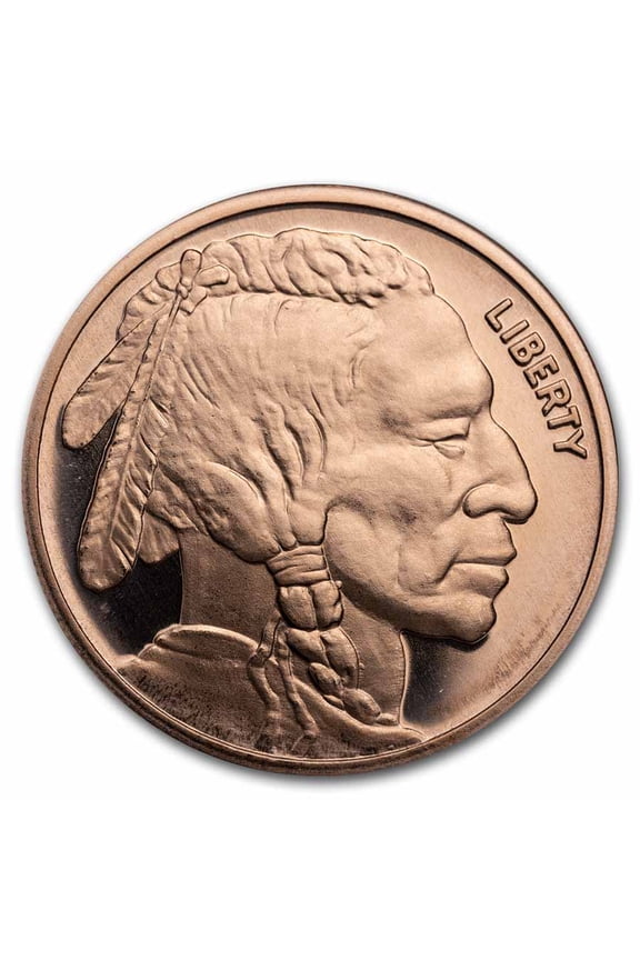 1 oz Copper Round - Buffalo