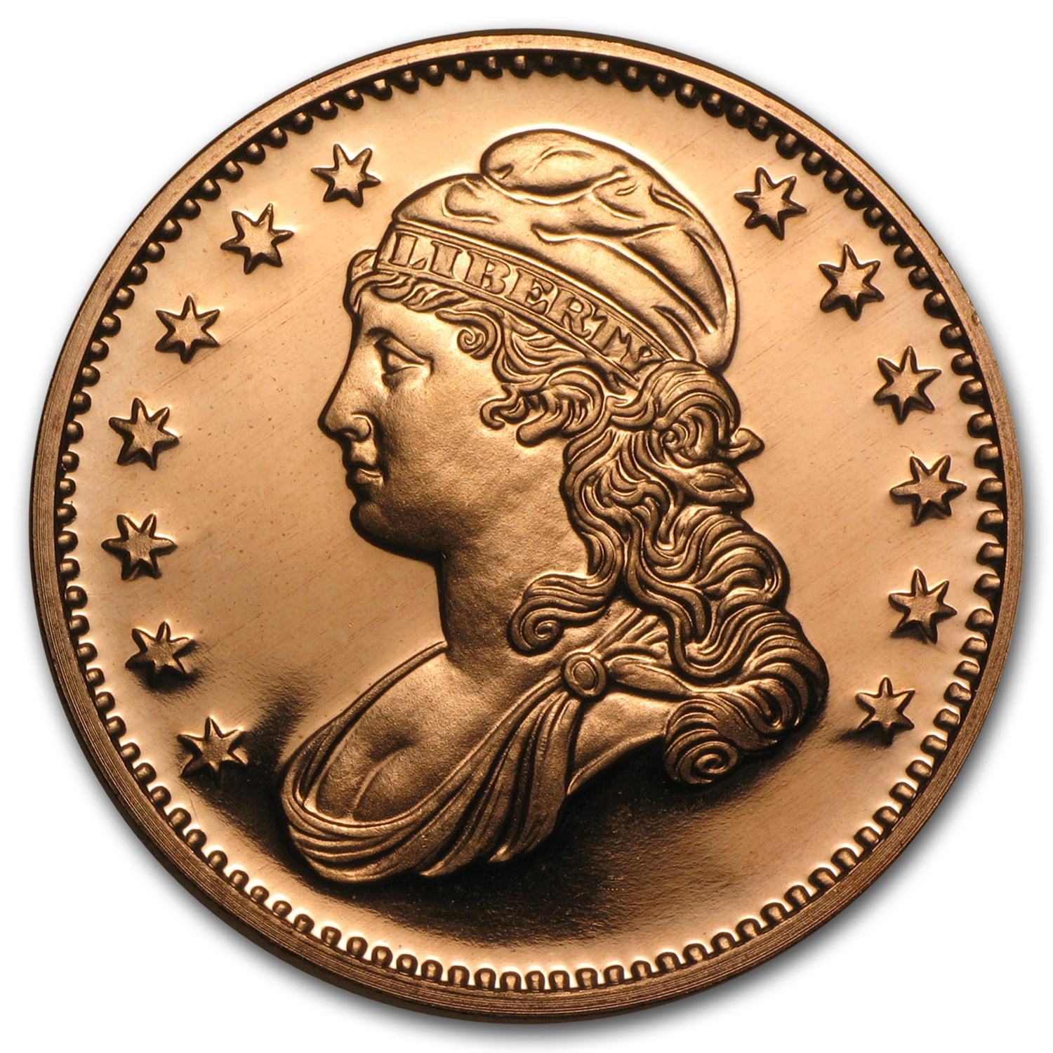 NOT SPECIFIED 1 oz Copper Round - Capped Bust