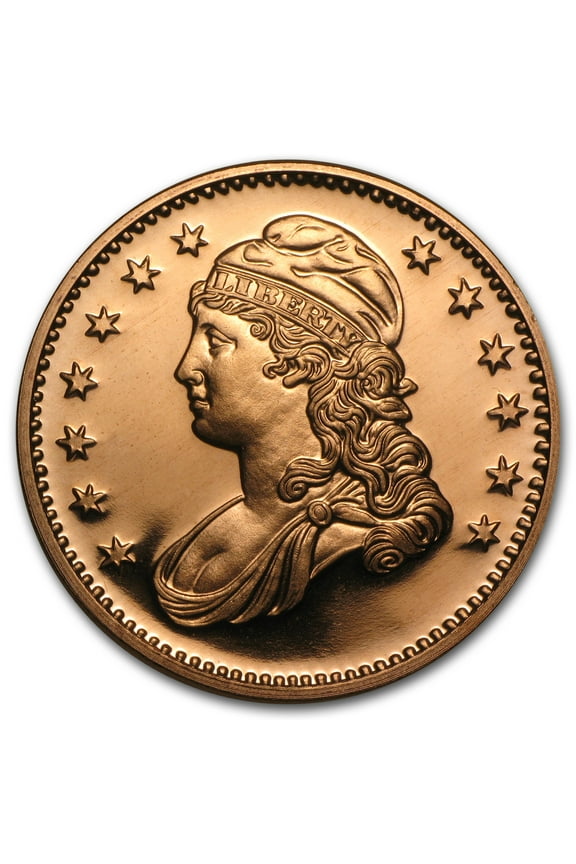 1 oz Copper Round - Capped Bust